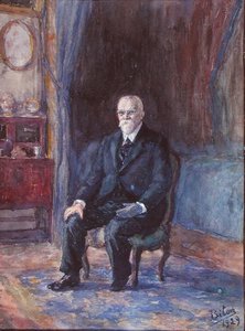 Antoine Beclere (1856-1939) 1929 (óleo sobre tela) de French School