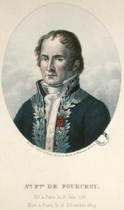 Antoine Francois de Fourcroy (1755-1809) (gravura a cores) de French School