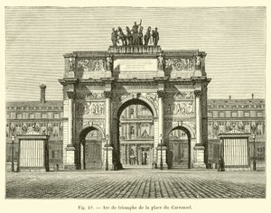 Arco do Triunfo na Place du Carrousel de French School