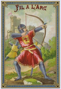Arqueiro (chromolitho) de French School