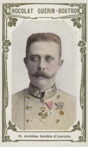 Arquiduque herdeiro da Áustria (foto colorida) de French School