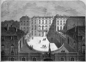 Arquitectura: vista do Hotel de la Caisse des Depots et Consignations (século XVIII-19), Paris de French School
