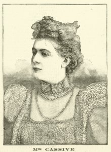 Armande Cassive, atriz francesa (gravura) de French School