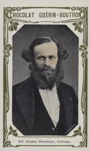 Arsene Houssaye, ecrivain (foto colorida) de French School