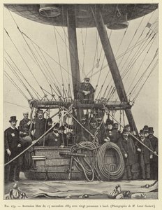 Ascensão livre de 17 de Novembro de 1889 com vinte pessoas a bordo de French School