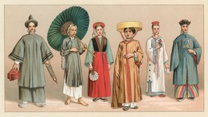Asia Costume de French School