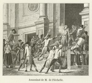 Assassinato de M de Flechelle de French School