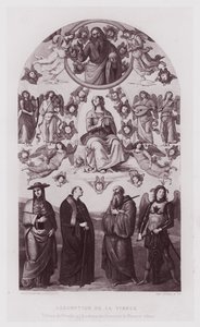 Assunção da Virgem, Pintura de Perugino na Academia de Belas Artes de Florença de French School