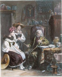 No Country Doctor, c.1840 (cor litho) de French School