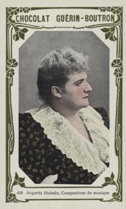 Augusta Holmes, compositora de música (foto colorida) de French School