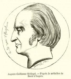 Auguste-Guillaume Schlegel (gravura) de French School