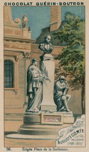 Auguste Comte, Filósofo, 1798-1857, Erigee Place of the Sorbonne de French School