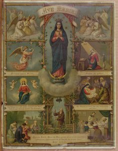Ave Maria cartão de oração de French School