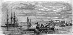 Bebé recolhido pelos musgos da escola fregate, o "Thetis". Brest (Finistere, 29) de French School