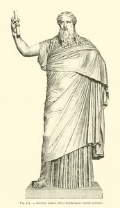 Baco indiano, conhecido como o Sardanapalus (gravura) de French School