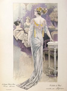 Vestido de baile de Les Grandes Modes de Paris de French School