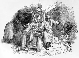 Baladas de Francois Villon "Pere noel, que planta a vinha", edição de Pelletan, 1896 de French School