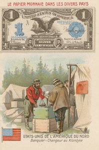Banqueiro, e, moneychanger, klondike, alasca, eua de French School