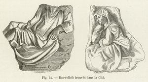 Baixos-relevos encontrados na cidade de French School