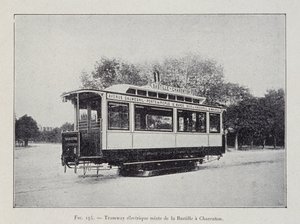 Bonde elétrico Bastille-Charenton - em "A travers l