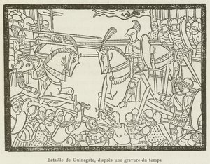 Batalha de Guinegate (gravura) de French School