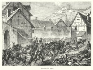 Batalha de Laon (gravura) de French School