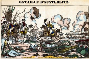 Batalha de Austerlitz em 2 de dezembro de French School