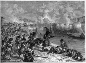 Batalha de Toulouse: última batalha entre as forças britânicas e espanholas sob o comando de Wellington contra as francesas 1814 - Batalha de Toulouse 10 de Abril de 1814 entre as tropas do exército imperioso comandado por Marechal Soult e as tropas do Ang de French School