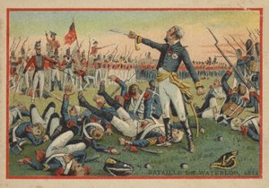 Batalha de Waterloo em 1814 de French School
