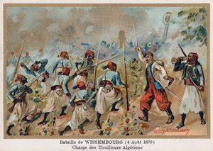 Batalha de Wissembourg, Charge of Skirmishers argelinos de French School