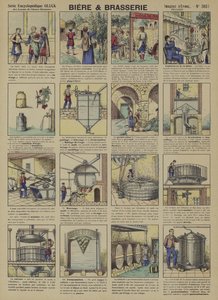 Cerveja e cervejaria (cor litho) de French School