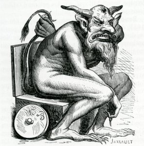 Belphegor, ilustração do Dictionnaire Infernal por Jacques Albin Simon Collin de Plancy, 1863 de French School