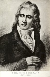 Benjamin Constant (1767-1830), político e escritor francês nascido na Suíça (litografia) de French School