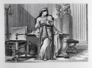 Berenice, ilustração para Berenice por Jean Racine (1639-99) de French School