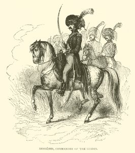 Bessieres, Comandante dos guias (gravura) de French School