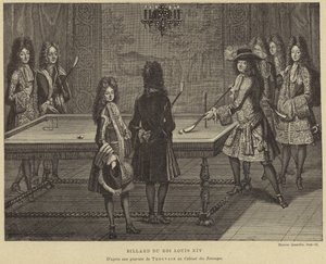 Mesa de bilhar do rei Luís XIV da França de French School