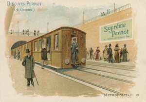 Biscoitos Pernot trade card de French School