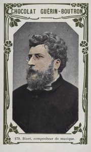 Bizet, compositor musical (foto colorida) de French School