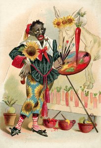 Artista negro (chromolitho) de French School