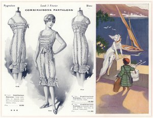 Blanc-Toile, Lingerie, Camisas, etc. (litografia a cores) de French School