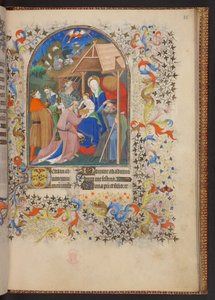 Livro de Horas, Acrescentar MS 32454 f.35r, França de French School