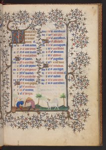 Livro de Horas, Adicionar MS 32454 f.3r, França de French School