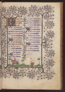 Livro de Horas, Adicionar MS 32454 f.4r, França de French School