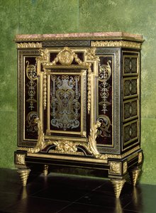 Armário Boulle, montagens em bronze dourado, finais do século XVII com alterações posteriores de French School