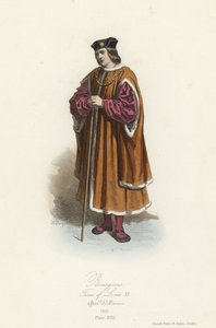 Traje burguês, reinado de Luís XII da França de French School