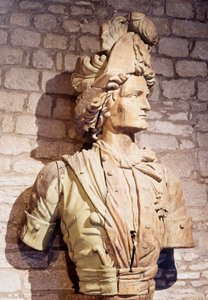 Figura do arco: busto do corsário francês. Século XVII Saint Malo, museu da cidade de French School