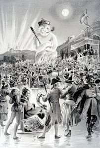 Budapeste, ilustração do homem da neve por George Sand, 1887 de French School