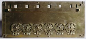 Cálculo inventado por Blaise Pascal (1623-63) em 1642 (madeira e metal)
