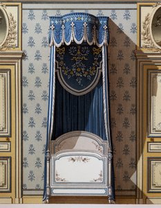 Cama canopy, design decorativo para paredes de quartos de French School