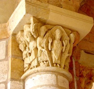 Capital representando a glorificação de São Martinho de French School